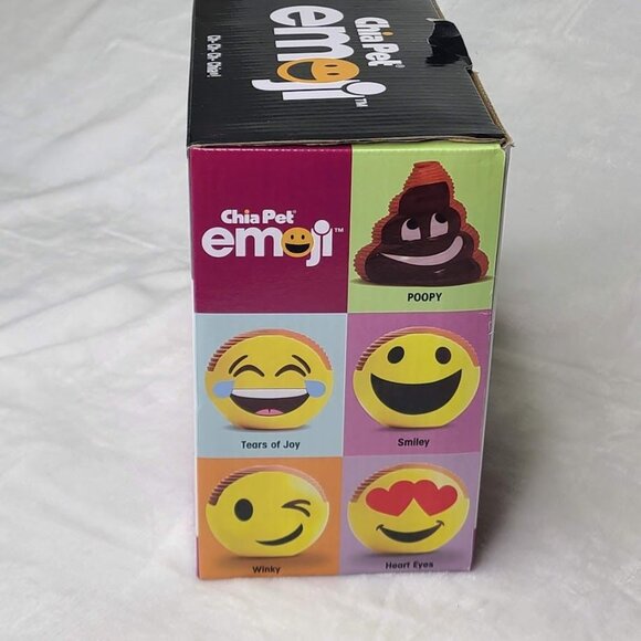 Chia Pet Emoji Poopy W/ Seed Pack Collectible Decorative Planter New Open Box - Picture 5 of 16